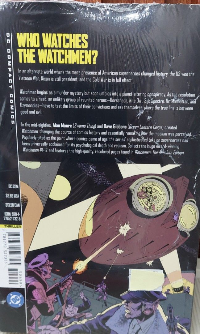 Watchmen DC Compact Comics Edition (Category: Comics & Manga) located in Pasig City. Submitted by toydaddyph (Listing ID 1467377802, Image 3). Description: Item is a brand new, sealed and never opened, Watchmen DC Compact Comics Edition Paperback. A Hugo award winner and a New York Times Bestseller, written by the legendary Alan Moore with art by Dave Gibbons, Watchmen is an iconic comic book must-read. This classic maxiseries was originally publ