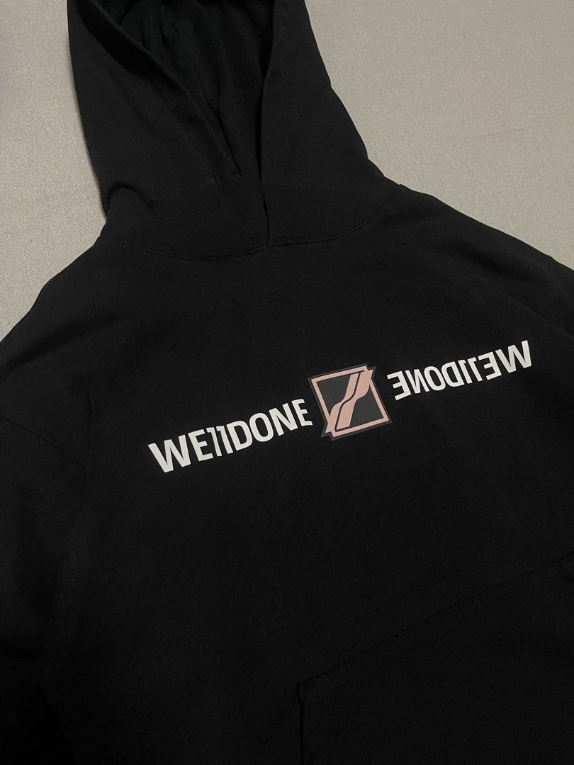Welldone Rubber Logo Hoodie Jacket (Category: Hoodies) located in Bulacan. Submitted by sanjisthrift (Listing ID 1467519313, Image 2). Description: Size Medium to Large Width 23.5 Length 25.5 Excellent Condition 9/10.