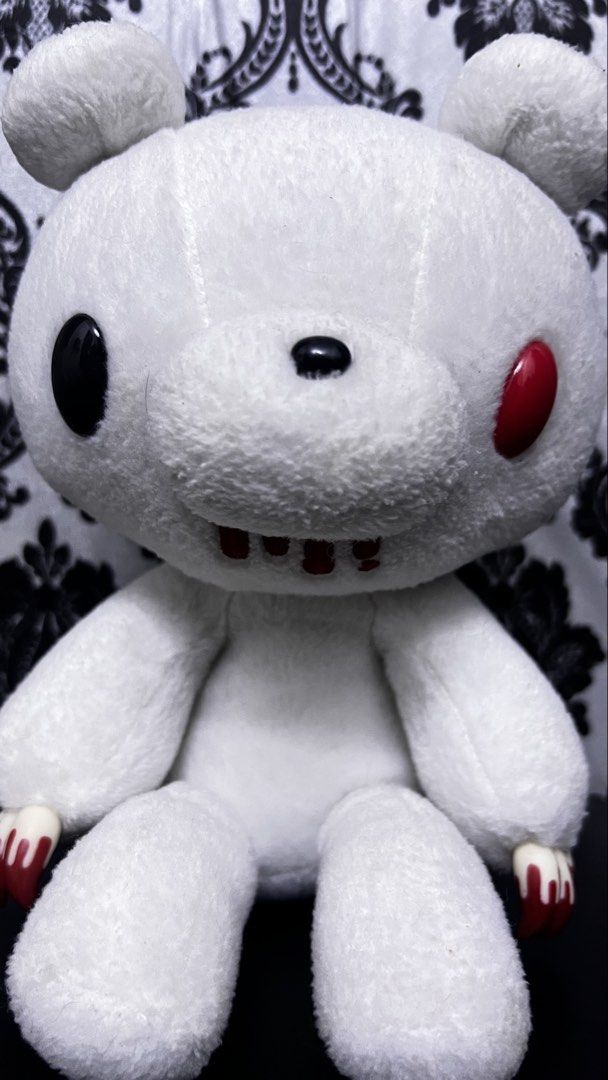 WHITE HALLOWEEN GLOOMY BEAR (Category: Plushies & Soft Toys) located in Bulacan. Submitted by darkside_apparel (Listing ID 1467468510, Image 3). Description: Flaws: No clothes Mine now pay later No cancellation No Return N Refund Reminder: We are not liable on any lost or damage of parcel..