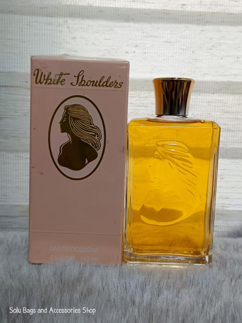 White Shoulder Eau de Cologne (Category: Fragrance & Deodorants) located in Taguig. Submitted by mommasolu (Listing ID 1467381337, Image 2). Description: White Shoulders Eau de Cologne 133 ml 🔖 2750 ❣️ DM for queries ‼️plastic seal open but NEVER used‼️.