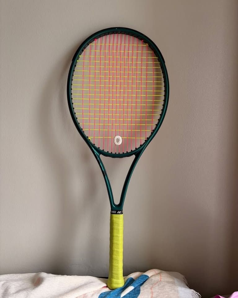 Wilson Blade V9 100UL Tennis Racket (Category: Racket and Ball Sports) located in Taguig. Submitted by cloudygg (Listing ID 1467412009, Image 2). Description: Used for a few months and still in good playing condition. Has a couple of minor paint chips from use, as shown in the photos. • Weight: 265g • Grip size: 1 • Strings: Toroline K-POP 50 lbs Can send a video upon request for a closer look at the racket and condition. ₱8000, nego for sure buy