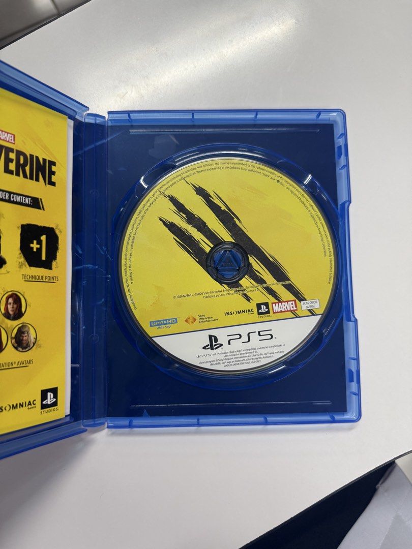 Wolverine Ps5 for Sale (Category: PlayStation) located in Pasig City. Submitted by mikollol (Listing ID 1467380526, Image 3). Description: Wolverine Ps5 for Sale For Sale: Wolverine Ps5 used codes 2900php Non negotiable na po/FIXED PRICE Kabibili lng last oct 1 Game is still in pristine condition since kabibili lng Rfs: tinapos lang ung game Location: UST MANILA Shipping or meetup.