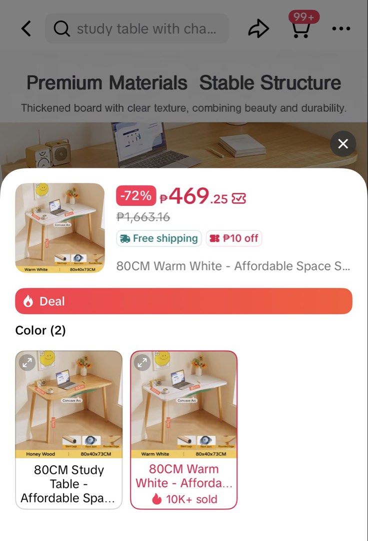 Wooden Table For sale 200 only (Category: Tables & Sets) located in Manila. Submitted by chrxstxnxqueen (Listing ID 1467401950, Image 2). Description: FS - Wooden table white top/yellow wood type legs Cats not included ha hahahaha Binili sa SHP or TKT Rfs - getting rid of gamit May mga stain sa top i think nalilinis pa sha, and may mga chip sa gilid 200 only lowest price table price.