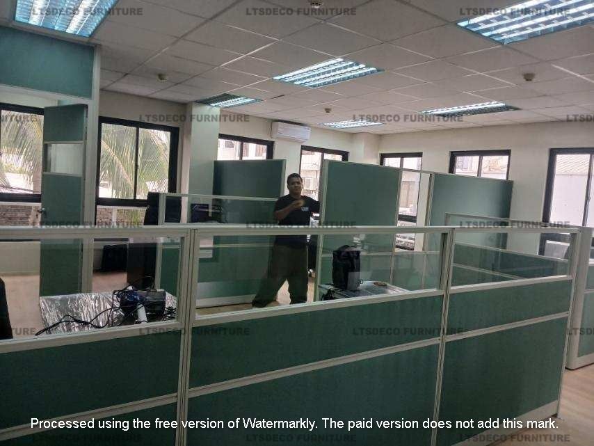 workstation tables modular office partition with glass (Category: Office Furniture & Fixtures) located in Mandaluyong City. Submitted by jessalyn.montero (Listing ID 1467451298, Image 2). Description: 👉Are you looking for WORKSTATION, MODULAR CUBICLES OFFICE PARTITION, and OFFICE FURNITURE SUPPLIER? LTSDECO Furniture, is direct supplier, manufacturer, and trusted provider of high quality, affordable and durable modular office divider partition, 