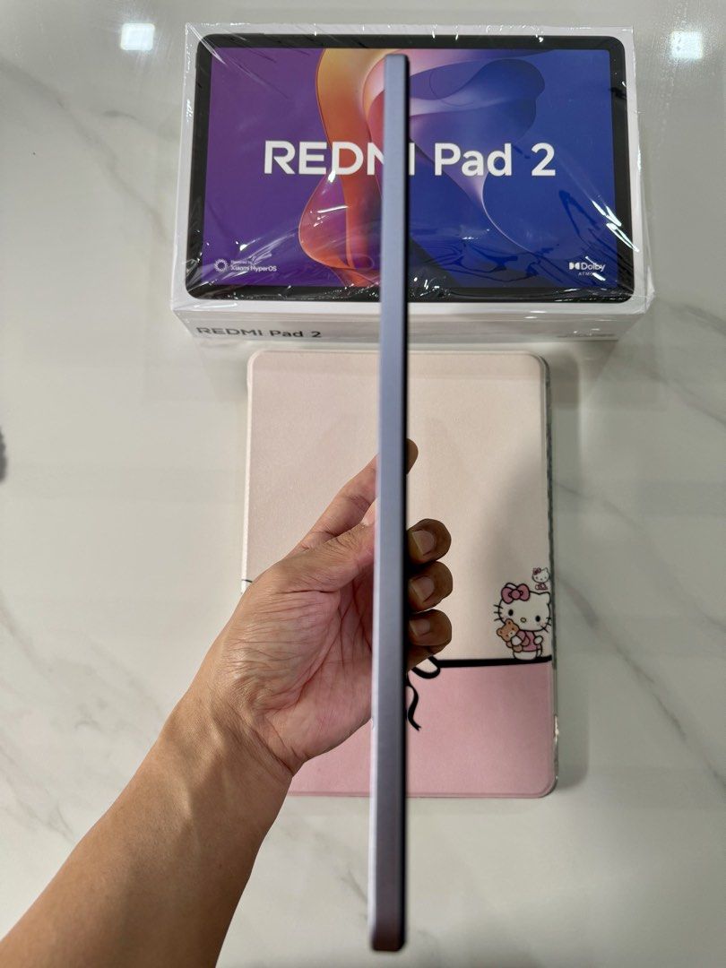 Xiaomi Redmi Pad 2 almost new (Category: Android) located in Quezon City. Submitted by the_answer_3 (Listing ID 1467410171, Image 3). Description: please read carefully to avoid asking questions that already posted. Xiaomi Redmi Pad 2 Lavender Purple (girl owner) - 4gb/128gb (Wifi version) - 11 inches, IPS LCD - Android 16 - Helio G100 Ultra - 9000 mah long lasting battery - Dolby Atmos - w/ memory card slot 1 month old, 100% no issues, 100% smoo