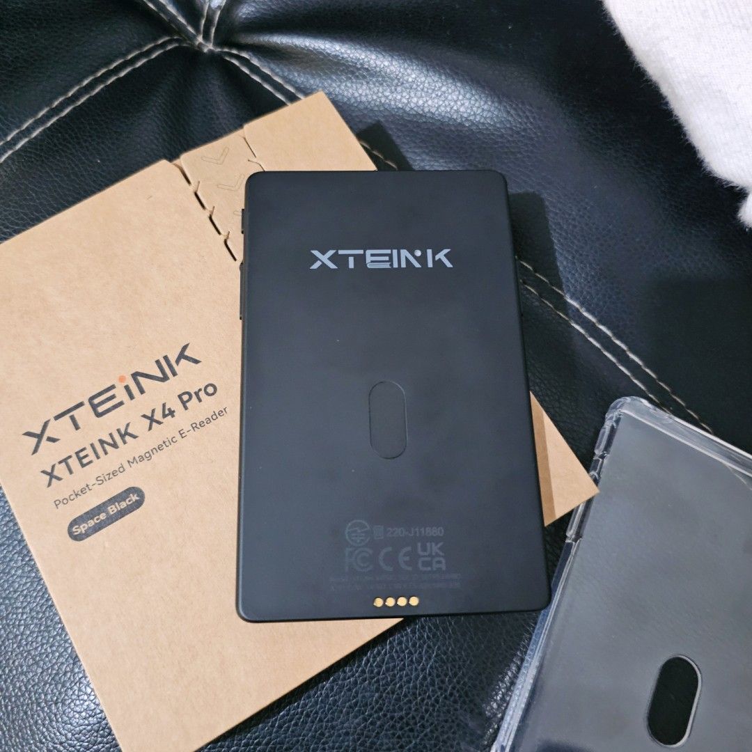 XTEINK X4 Pro Global version (Category: E-Readers) located in Quezon City. Submitted by akagenoanne (Listing ID 1467492666, Image 3). Description: for sale Xteink X4 Pro Global version 5,800php. last price already posted. - box includes unit with the screen protector already, 16gb SD Card, magnetic rings (I didn't use it), pogo adapter. will add the clear case - received Oct 9 - installed Crosspoint but I can flash back to the original firmware i
