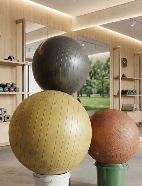 YOGA BALL I EXERCISE BALL (Category: Cardio & Fitness Machines) located in Caloocan City. Submitted by property_ph101 (Listing ID 1467473068, Image 1). Description: EXERCISE BALLS FOR SALE – ₱300 EACH Selling because these are no longer in use. 📌 Available: • ⚫ Black – 54 cm — Good condition • 🟠 Orange – 47 cm — Has some dark/black stains need mild cleaning • 🟡 Yellow – 63 cm — Has some dark/black stains need mild cleaning.