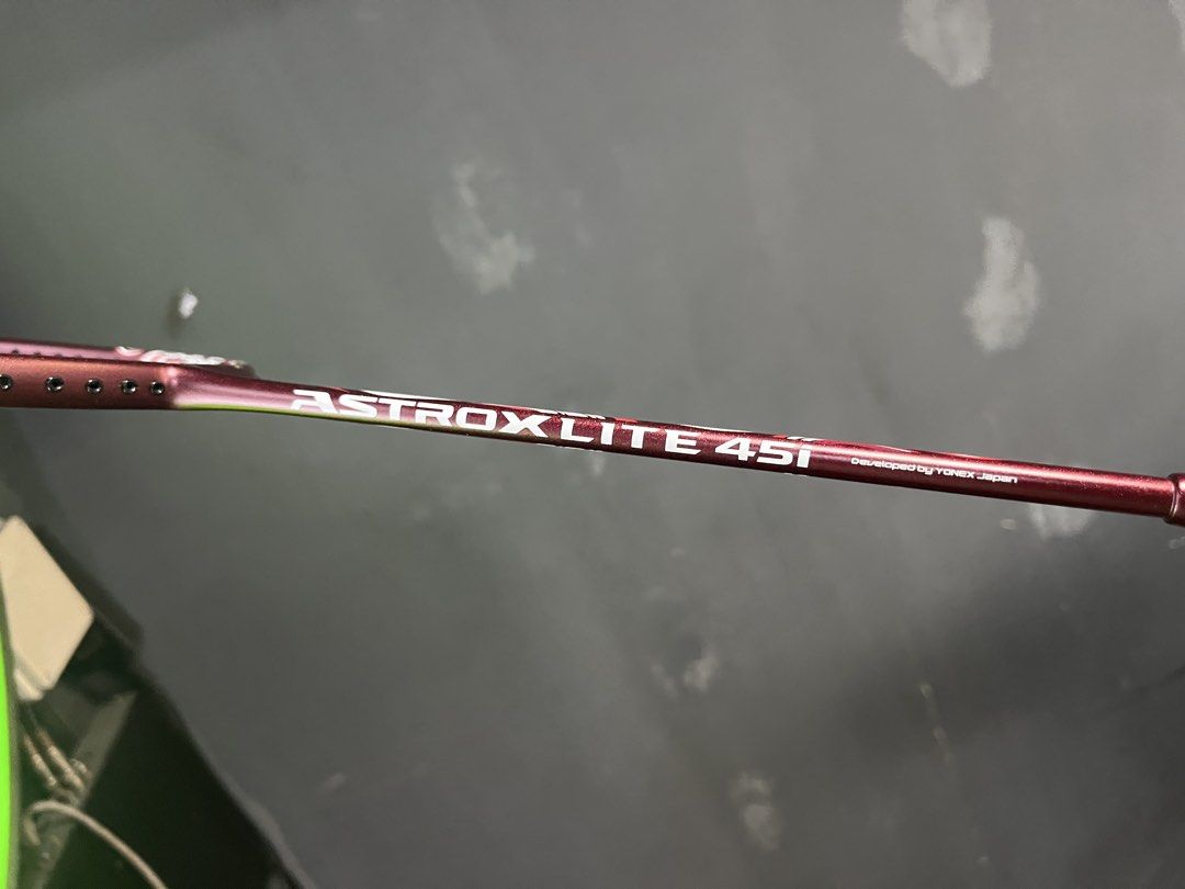 YONEX AstroXLite 45i Badminton Racket (Category: Racket and Ball Sports) located in Manila. Submitted by macdntdlnr (Listing ID 1467456423, Image 3). Description: 🏸 YONEX ASTROX LITE 45i – ₱2,440 ONLY! 🔥 ✅ Brand: Yonex ✅ Model: Astrox Lite 45i ✅ Price: ₱2,440 ✅ Design: Premium-looking red and black finish ✅ Perfect for: Badminton enthusiasts and players looking to upgrade their gear 📩 Interested? Send a message now! Don’t miss out on this badm