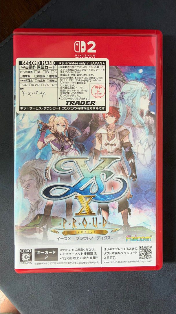 Ys X Nordics Nintendo Switch Japanese Version, Video Gaming, Video