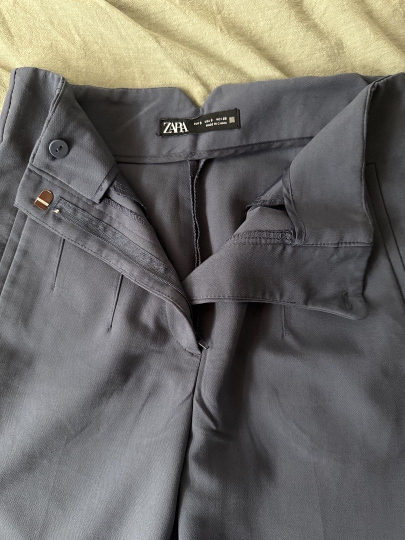 ZARA — High-Waisted Tailored Pants (Category: Jeans) located in Manila. Submitted by tricia_lara (Listing ID 1467403335, Image 3). Description: Perfect for smart casual fit 😌 I had the length altered for about 1.5 inches 🥹 but still a good fit! Shipping via grab/lalamove only 📍 Taft Manila .