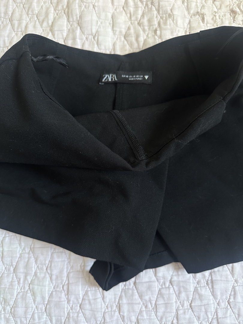 Zara Asymmetrical Mini Skort Size XS (Category: Skirts) located in Cagayan de Oro. Submitted by thelastzipper (Listing ID 1467389673, Image 3). Description: - Negotiable - Brand: Zara - Color: Black - Size: XS (EUR XS, USA XS, MEX 24) - Made in Turkey - Style: Wrap front (skirt look in front, shorts underneath) - Condition: Good overall - Versatile and easy to style with any top GCASH PAYMENT ONLY SHIPPING VIA J&T FROM CDO.
