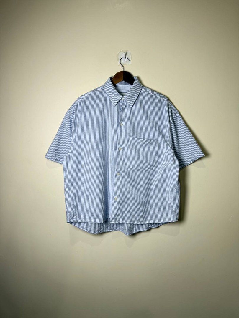ZARA BOXY BUTTON DOWN (Category: Tshirts & Polo Shirts ) located in Tacloban City. Submitted by coachfinds (Listing ID 1467373076, Image 1). Description: ZARA BOXY BUTTON DOWN SMALL ON TAG BEST FIT BOXY LARGE W 23 X L 27 COLOR RATE: 9.5/10 CONDITION: 9.5/10 MINE: 749.