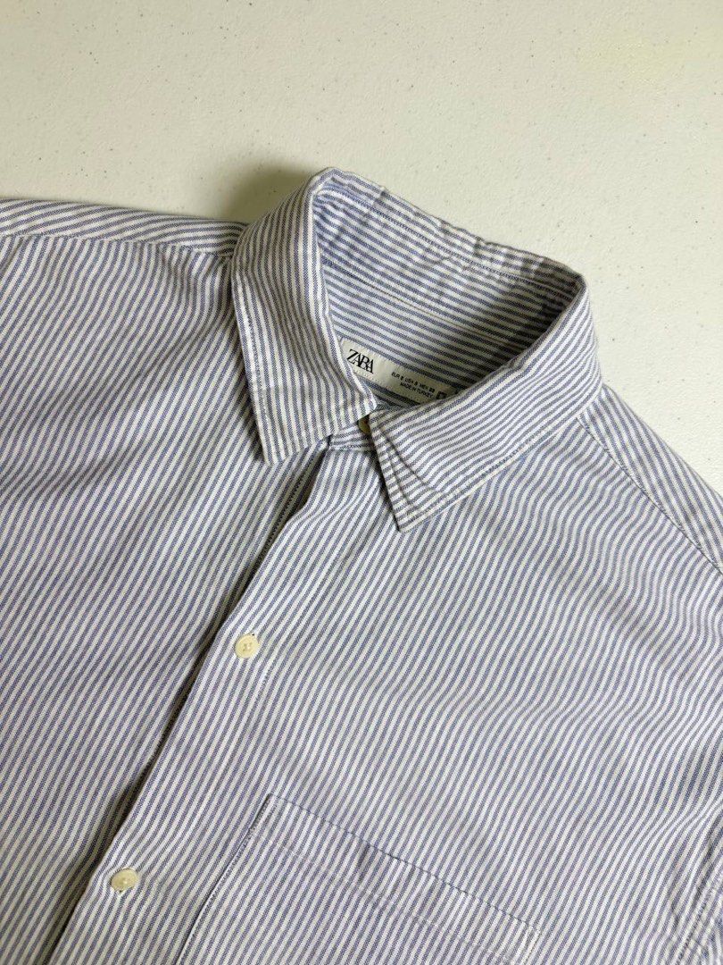 ZARA BOXY BUTTON DOWN (Category: Tshirts & Polo Shirts ) located in Tacloban City. Submitted by coachfinds (Listing ID 1467373076, Image 2). Description: ZARA BOXY BUTTON DOWN SMALL ON TAG BEST FIT BOXY LARGE W 23 X L 27 COLOR RATE: 9.5/10 CONDITION: 9.5/10 MINE: 749.