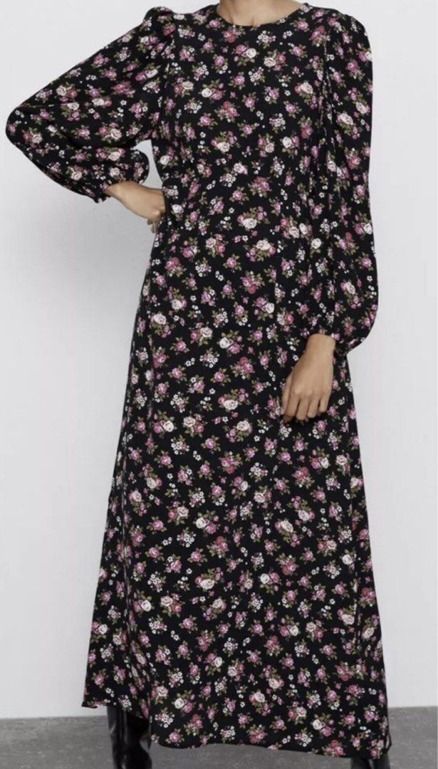 Zara Floral Midi Dress (Category: Dresses) located in Manila. Submitted by maurisio (Listing ID 1467549641, Image 2). Description: .