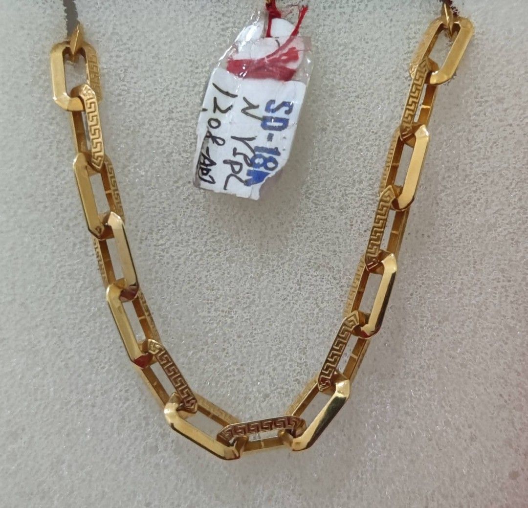 18k Saudi gold necklace (Category: Necklaces) located in Manila. Submitted by bhelgoldseller2ndaccount (Listing ID 1467684691, Image 2). Description: New!!✨New!!✨New!! Authentic 18k Saudi Golds 💯pawnable/naisasanla 💯with high appraisal rate 💯good investment 💯Direct supplier price 👉OPEN for resellers 🌺please take time to evaluate their actual sizes and grams 👉Best panggift for all occasions ✅ Sold per grams not per piece Kya lowest price ✅W