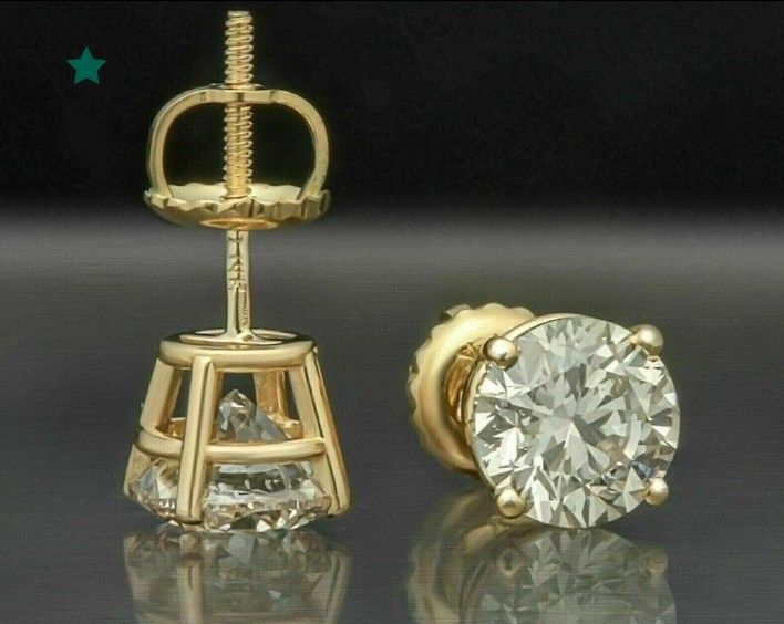 2ct round cut lab grown diamond stud earrings 14kgold (Category: Earrings) located in Manila. Submitted by jewel808 (Listing ID 1467830305, Image 2). Description: 2ct round cut lab grown diamond stud earrings 14kgold pre order.