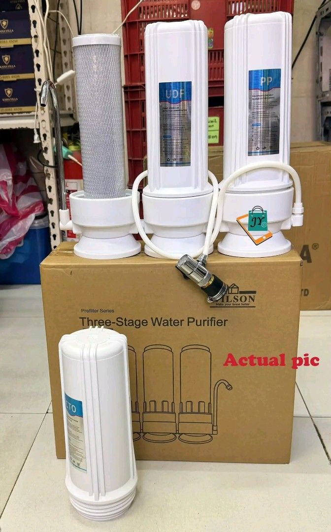 3 stage water purifier With Filter element (Category: Air Purifiers & Dehumidifiers) located in Manila. Submitted by marvieobordo (Listing ID 1467749886, Image 1). Description: New arrival ‼️‼️‼️ 3 stage water purifier With Filter element.