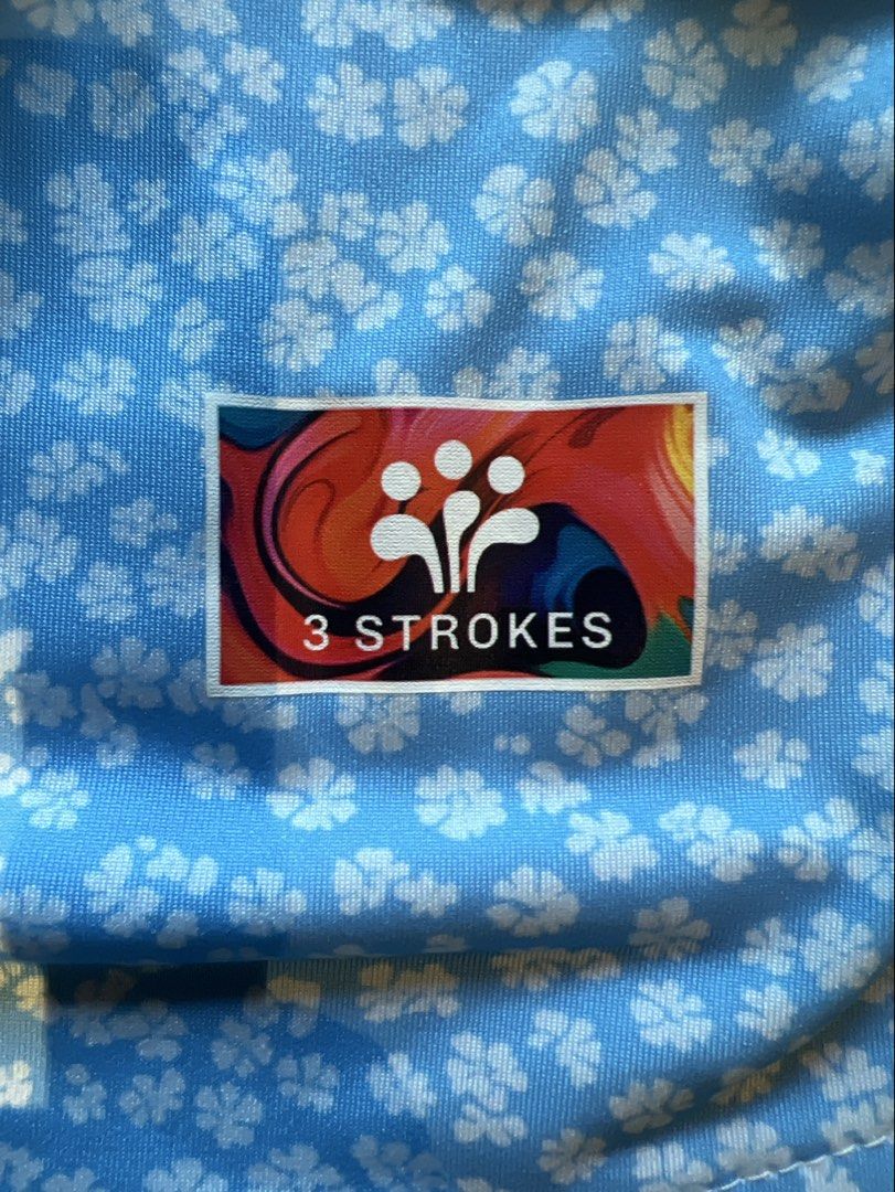 3 Strokes Men’s Shirt (Category: Activewear) located in Quezon City. Submitted by inthefrow (Listing ID 1467679910, Image 1). Description: - Preloved - Dri-fit shirt in the cutest baby blue - Regular fit - With logo on chest and at the back • Best price already .