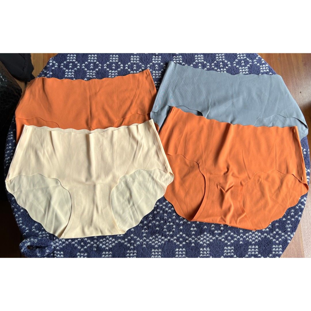 4 PCs Seamless Ice Silk Panty Underwear bundle (Category: Undergarments & Loungewear) located in Quezon City. Submitted by all_items_50_each (Listing ID 1467674539, Image 2). Description: 4 PCs Seamless Ice Silk Underwear Size on tag: M NEW, not used (stored lang) 💲ALL ITEMS 50 each 💰MOP: GCash ➕Add shipping fee ❌NO rush shipping, meet up, haggling ✔️for rush, use grab/lalamove 🚫NO return, refund, exchange ⚠️Color may vary due to lighting ⚠️BO