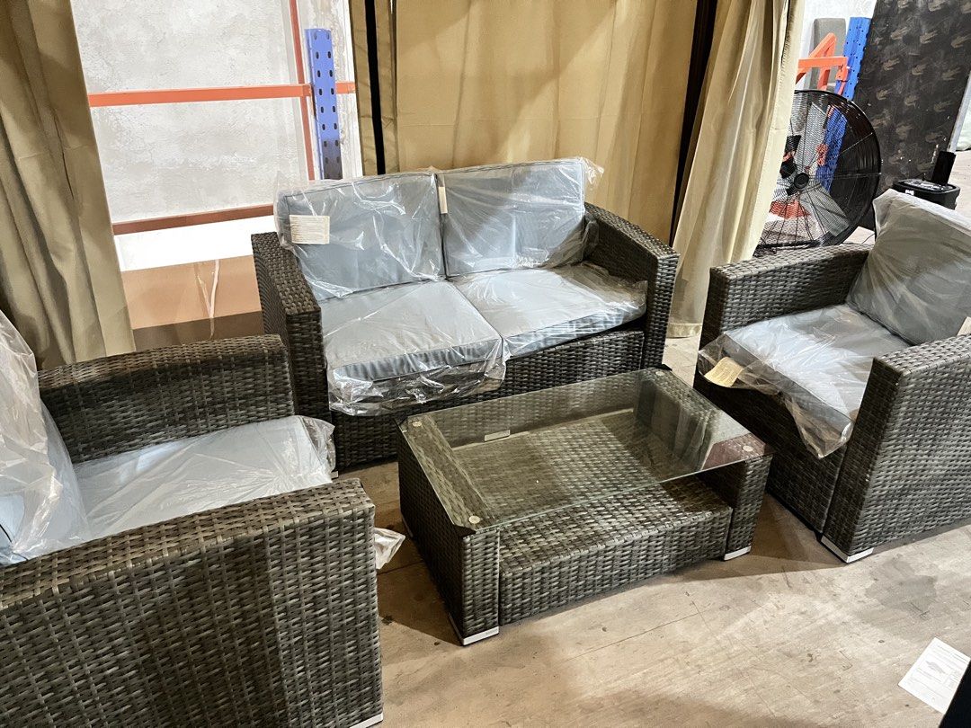 4 Seater Wicker Sofa Set (Category: Sofas) located in Muntinlupa City. Submitted by affordable_surplus.1 (Listing ID 1467607669, Image 2). Description: New Arrival 4 Seater Wicker Sofa Set Price : 19,500 Contact Reine - 09611741423.