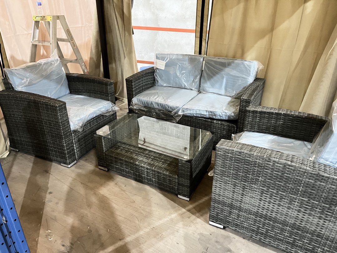 4 Seater Wicker Sofa Set (Category: Sofas) located in Muntinlupa City. Submitted by affordable_surplus.1 (Listing ID 1467607669, Image 1). Description: New Arrival 4 Seater Wicker Sofa Set Price : 19,500 Contact Reine - 09611741423.