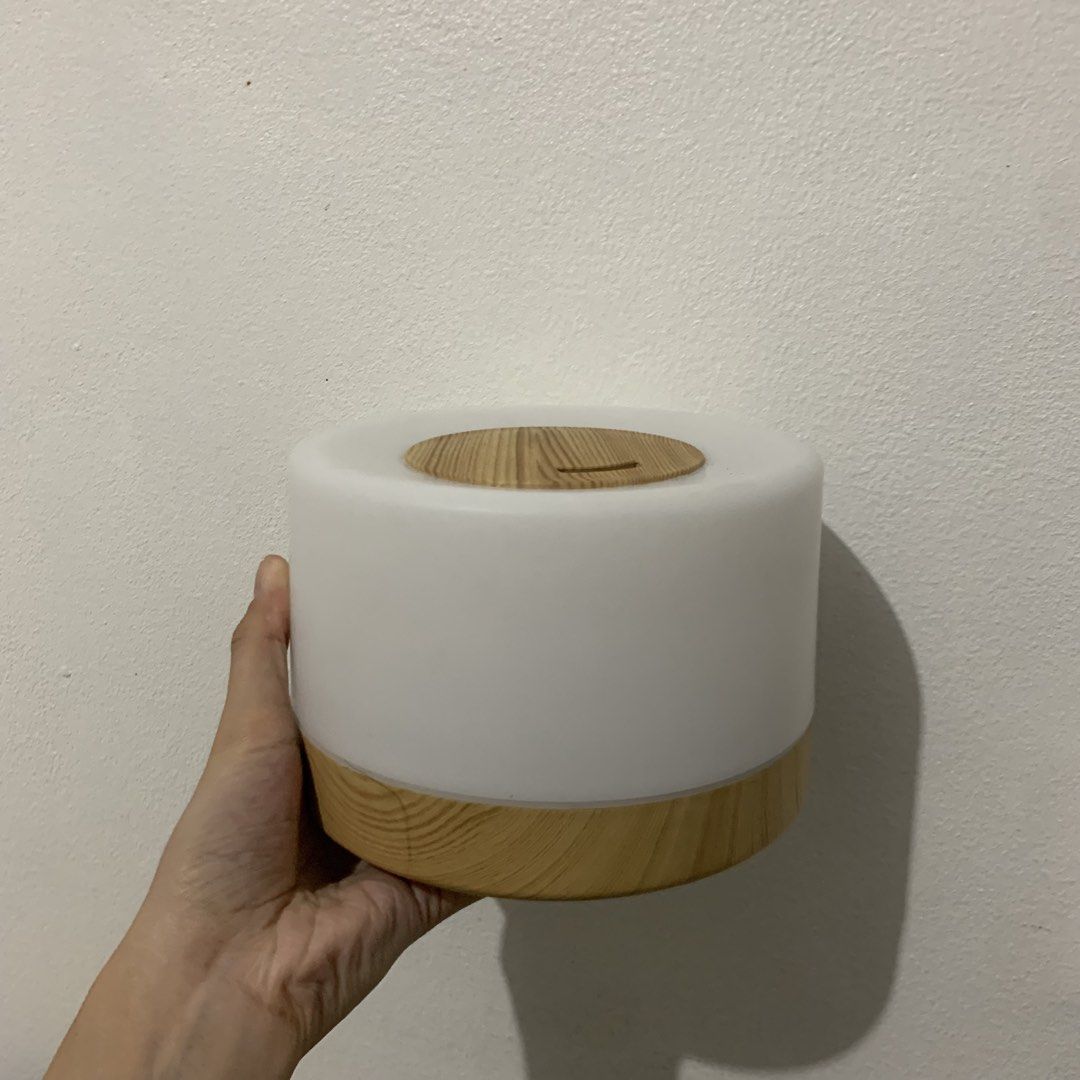 7 Color LED Lamp Air Humidifier with Remote Control (Category: Home Fragrance) located in Pasig City. Submitted by itzryl (Listing ID 1467720882, Image 2). Description: Specifications: Input voltage:AC100-240V 50/60Hz Out voltge:DC24V 500mA Timer mode: 10s/2hours/4hours/ON LED color: 7 soothing LED light Ultrasonic frequency:2.4MHz Size:160 x 160 x 120mm Volume:Max 500ml Details: - used for only 1 month - no damages - no box RFS: Not needed and n