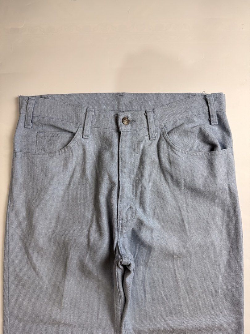 80's Levis 517 Sta-Prest Bootcut Pants (Category: Trousers) located in Cainta. Submitted by kara_hirota (Listing ID 1467731458, Image 2). Description: 80's Levis 517 Sta-Prest Bootcut Pants Measurements: Waist 34 Front rise 12 Thighs 12.5 Inseam 26 Length 37.2 Leg opening 9 Signs of wear. Vintage excellent condition .