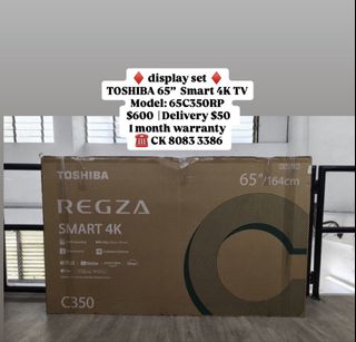 TOSHIBA 65” Smart 4K TV Model: 65C350RP, TV & Home Appliances, TV ...