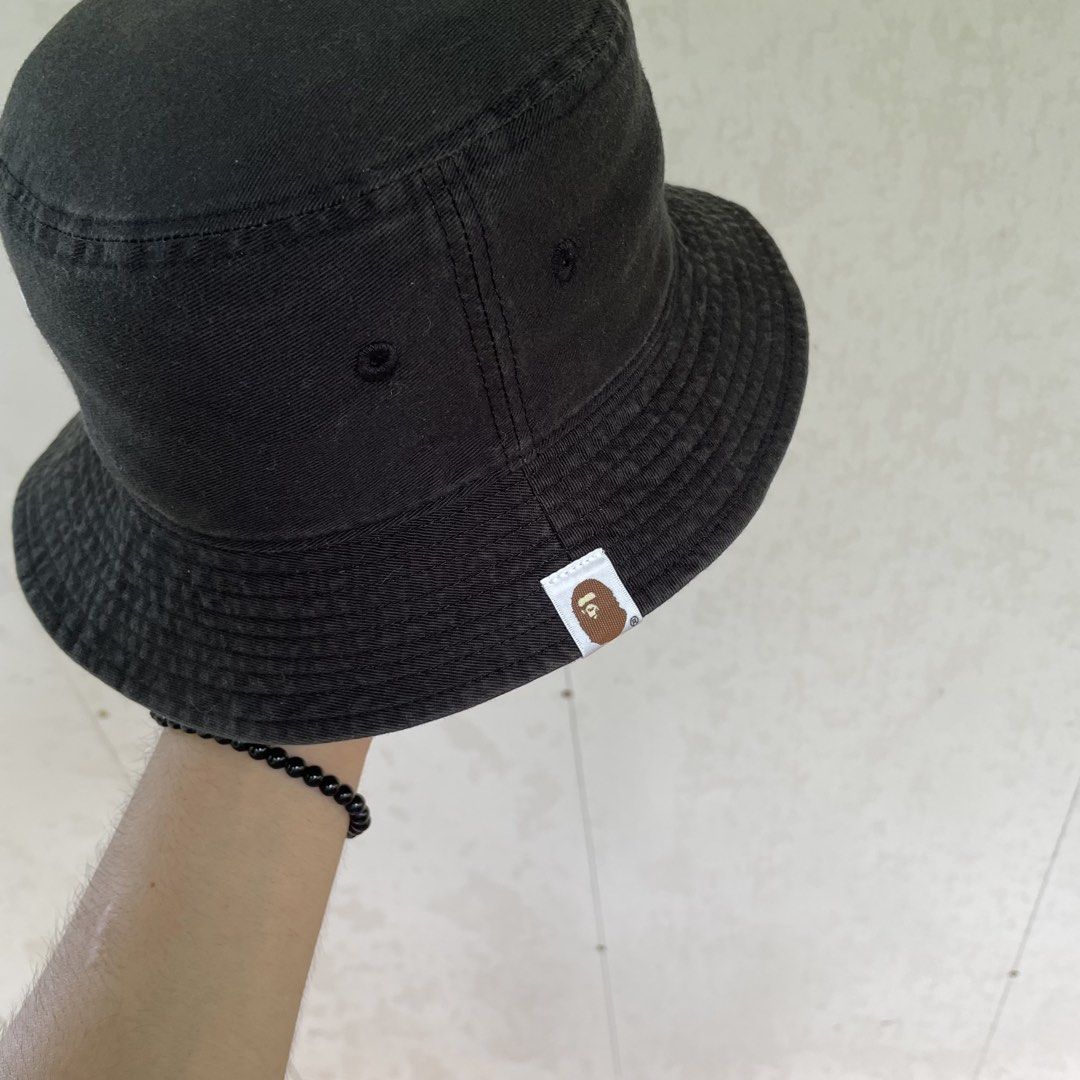 A Bathing Ape (BAPE) Ape Head One Point Bucket Hat (Category: Caps & Hats) located in Cebu City. Submitted by jaydeeace (Listing ID 1467745919, Image 2). Description: A Bathing Ape (BAPE) Ape Head One Point Bucket Hat Size Small Excellent condition 9/10 color rate Dm if Interested 📩.