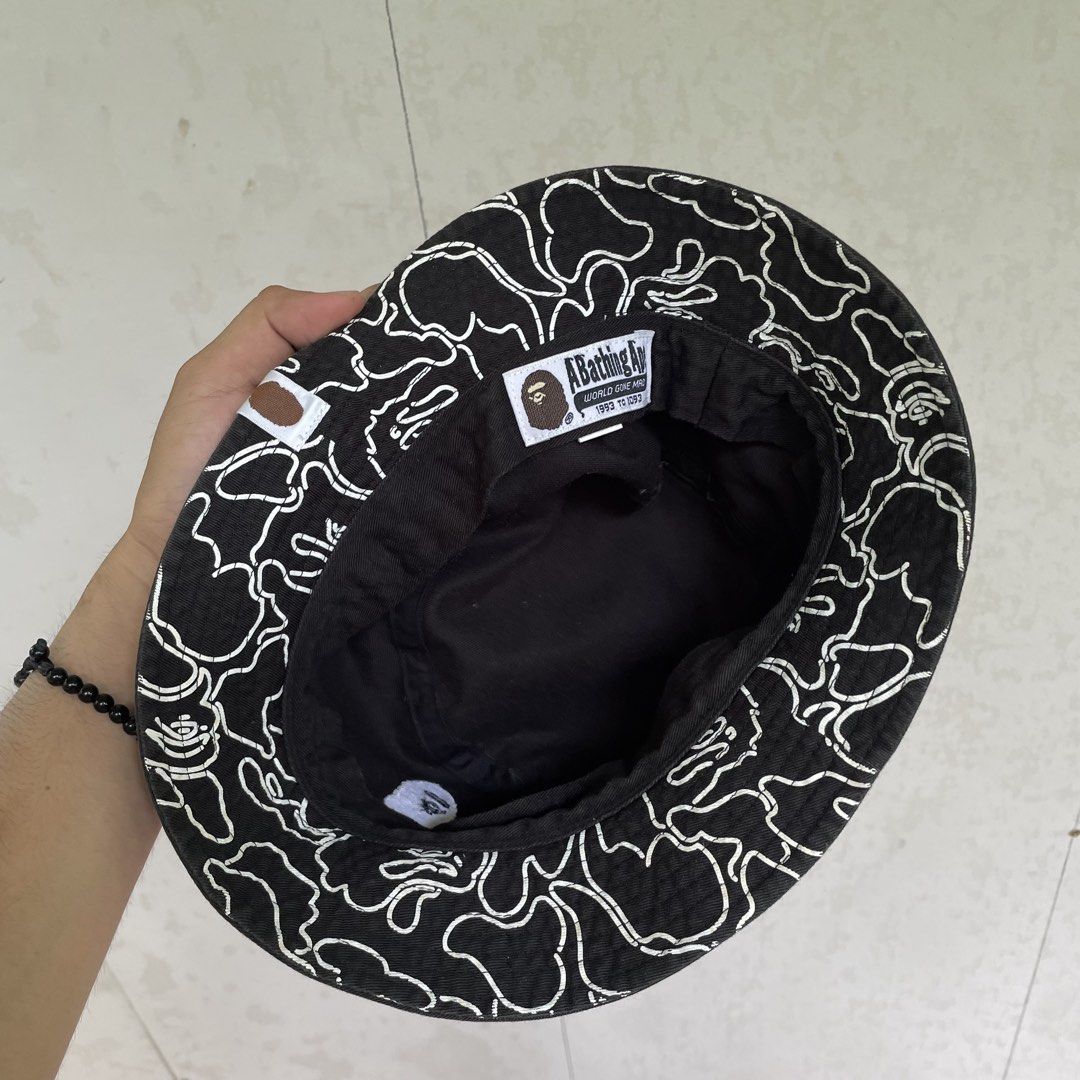 A Bathing Ape (BAPE) Ape Head One Point Bucket Hat (Category: Caps & Hats) located in Cebu City. Submitted by jaydeeace (Listing ID 1467745919, Image 3). Description: A Bathing Ape (BAPE) Ape Head One Point Bucket Hat Size Small Excellent condition 9/10 color rate Dm if Interested 📩.