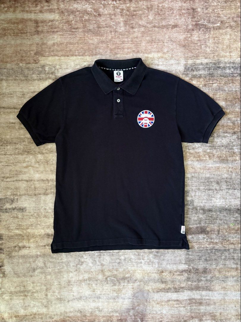 AAPE England Poloshirt (Category: Tshirts & Polo Shirts ) located in Antipolo. Submitted by thearchivesproject (Listing ID 1467652586, Image 1). Description: 21 width 27.5 length.