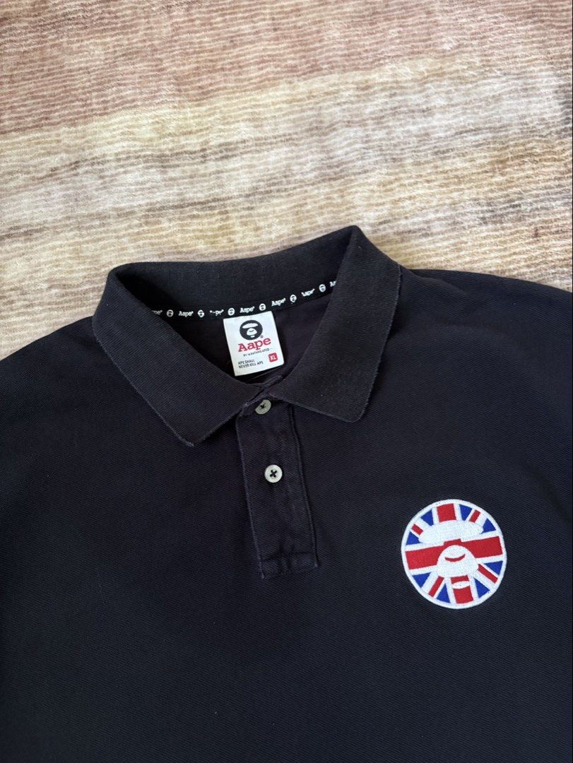 AAPE England Poloshirt (Category: Tshirts & Polo Shirts ) located in Antipolo. Submitted by thearchivesproject (Listing ID 1467652586, Image 3). Description: 21 width 27.5 length.