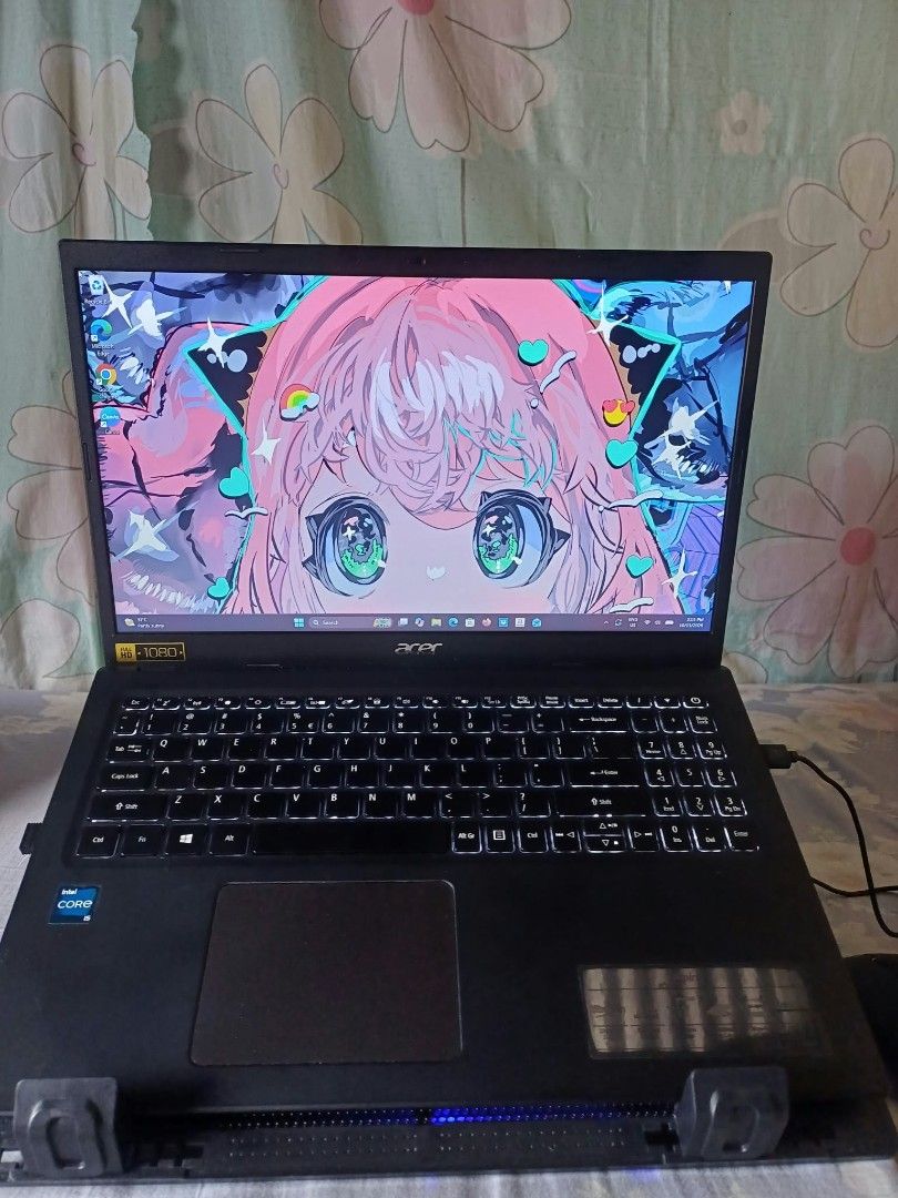 Acer Aspire 5 i5 11th gen (Category: Laptops & Notebooks) located in Manila. Submitted by itsumo_1177 (Listing ID 1467664642, Image 2). Description: Bought This 38k at Abenson But selling this for only 12k. Ginagamit ko lang for presentation sa school and madalang magamit since may personal computer ako sa bahay. Never pa na open or na repair Presentable condition, no scratches or known issues. All keyboard keys and touchpad are fully functional.