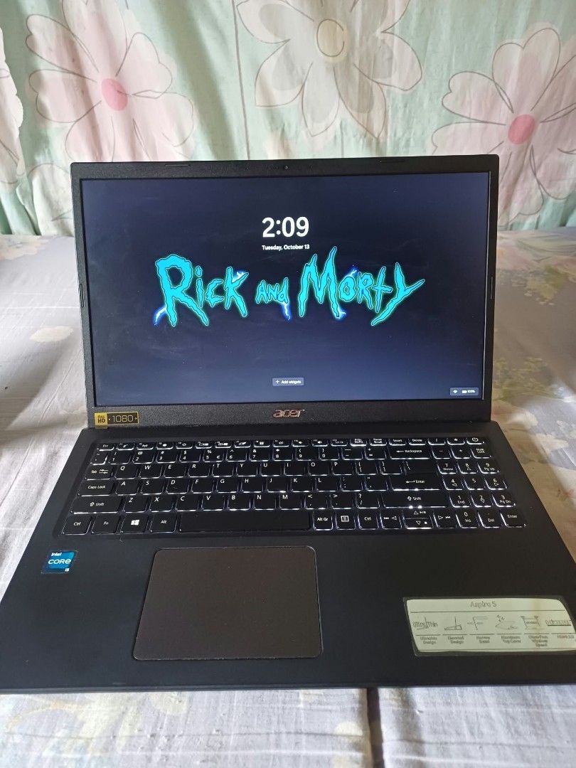 Acer Aspire 5 i5 11th gen (Category: Laptops & Notebooks) located in Manila. Submitted by itsumo_1177 (Listing ID 1467664642, Image 1). Description: Bought This 38k at Abenson But selling this for only 12k. Ginagamit ko lang for presentation sa school and madalang magamit since may personal computer ako sa bahay. Never pa na open or na repair Presentable condition, no scratches or known issues. All keyboard keys and touchpad are fully functional.
