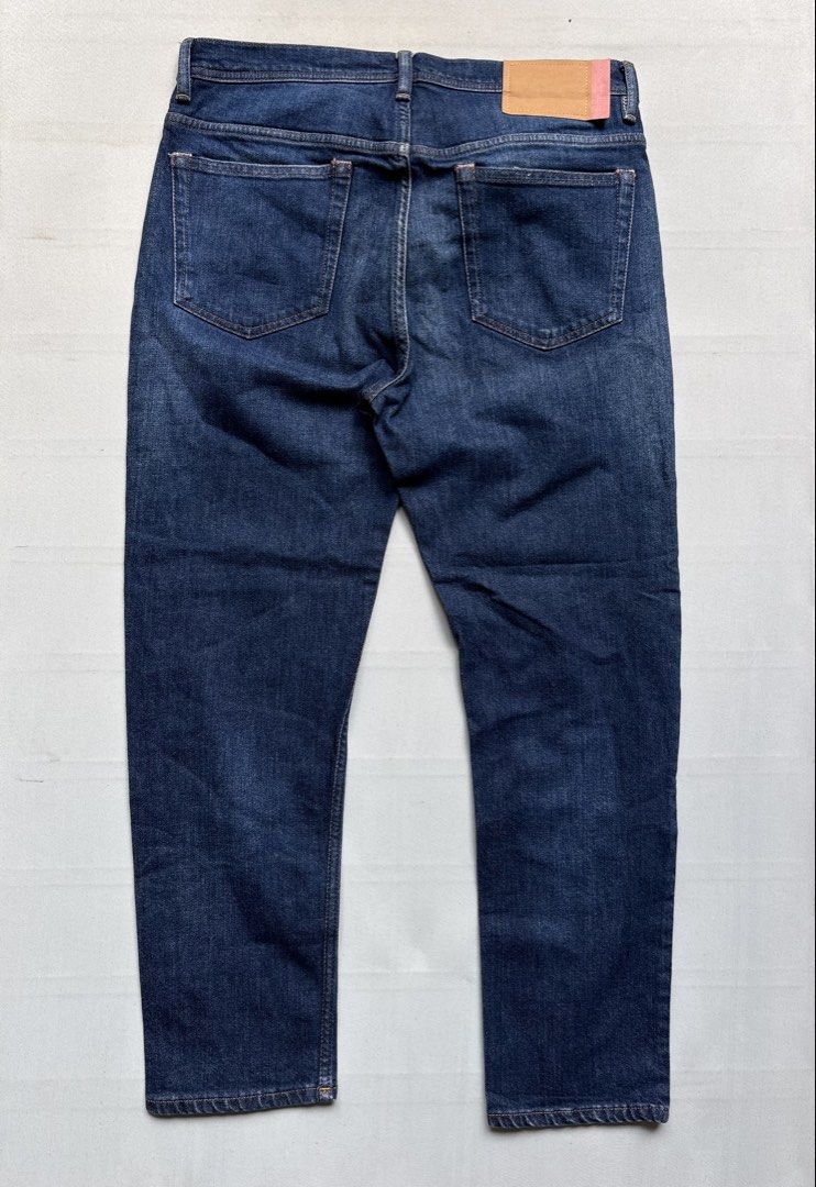 ACNE STUDIOS River Slim Tapered (Category: Jeans) located in Baguio. Submitted by viibodegaaa (Listing ID 1467737330, Image 3). Description: Item: ACNE STUDIOS River Slim Tapered Size: 32 Waist: 16’ Rise: 11.5’ Thigh: 11.5’ Inseam: 26.5’ Length: 37’ Leg opening: 6.5’ Price: 2280.