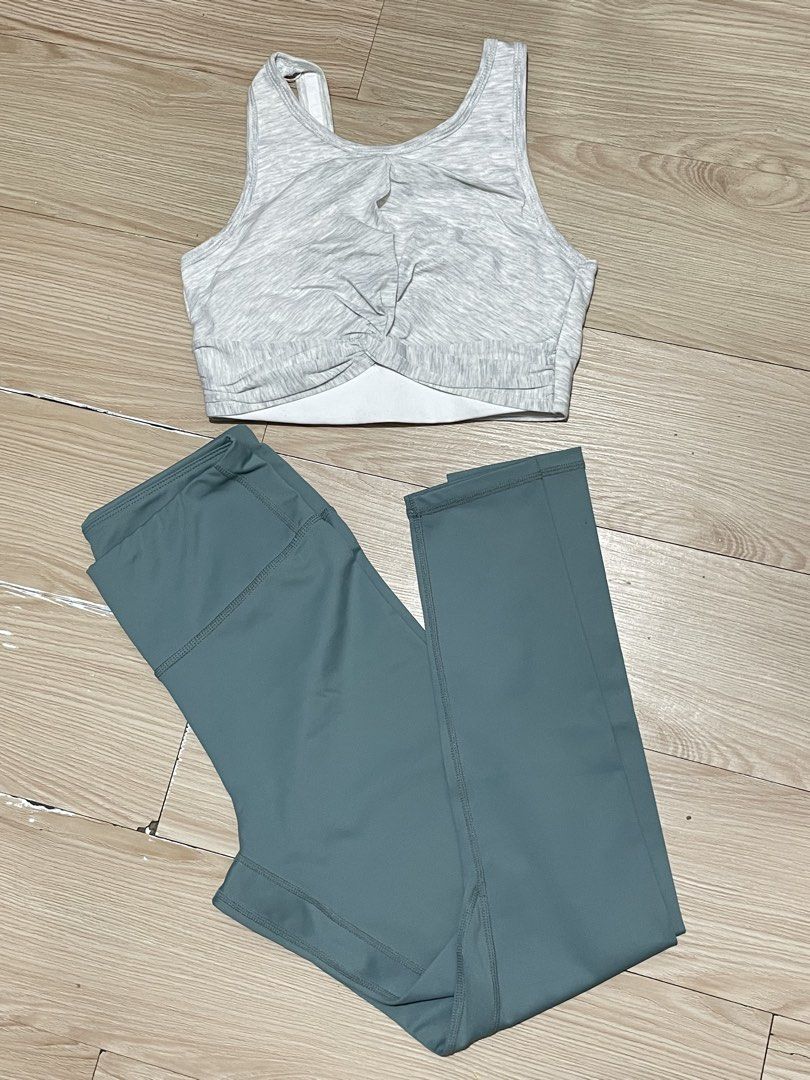 Activewear set (Category: Activewear) located in Quezon City. Submitted by anywearphl (Listing ID 1467717071, Image 1). Description: Size XS Top brand is cotton on (padded) Bottom is regular leggings.