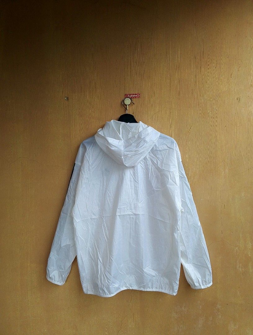 Adidas 3 Stripes Ripstop Windbreaker Jacket (Category: Coats, Jackets and Outerwear) located in Lipa City. Submitted by MEECHYTWO2TWO (Listing ID 1467658731, Image 2). Description: • ADIDAS 3 STRIPES WINDBREAKER - Embroidered Logo - Size: Large - Width: 22 / Length: 28 - Location: Lipa City, Batangas - Excellent condition - Color rate: 9.9/10 - Additional sf +75 - Mop: GCASH/NO COD - Payment first tomorrow will be shipped.