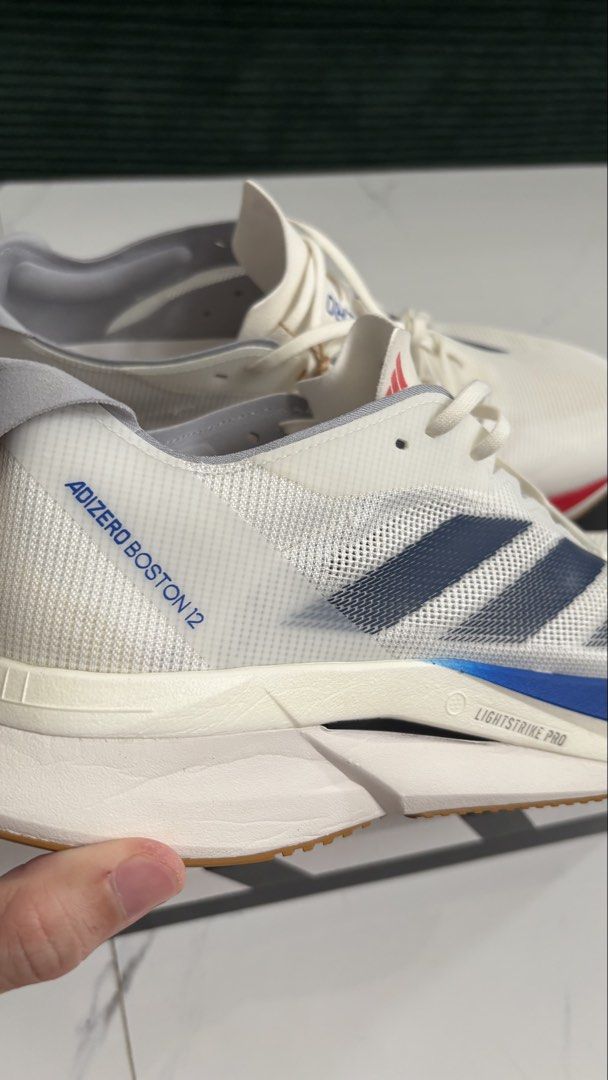 Adidas Adizero Boston 12 (Category: Casual Shoes) located in San Pablo. Submitted by alem12 (Listing ID 1467758820, Image 3). Description: Adizero Boston 12 Size US 10 Used twice (Walking/jogging sa Sampaloc Lake san pablo city) Issue: yung adizero sa insole medyo may bura, medyo madumi lang. no major issues With box and tag. Meetup or pickup san pablo city laguna only. Can ship via j&t or lalamove (payment first. No COD/COP) 📍San Pablo City, La
