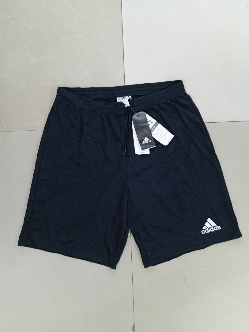 Adidas Climalite Black Athletic Shorts Size L (Category: Shorts) located in Manila. Submitted by brugodoy (Listing ID 1467797843, Image 1). Description: - Brand: Adidas - Style: Climalite Athletic Shorts - Color: Black - Size: Large (L) - Condition: Brand new with tags still attached - Material: 100% (Made in Cambodia) - Features: Elastic waistband with adjustable drawstring cords - Branding: White Adidas logo on left leg and Climalite print near