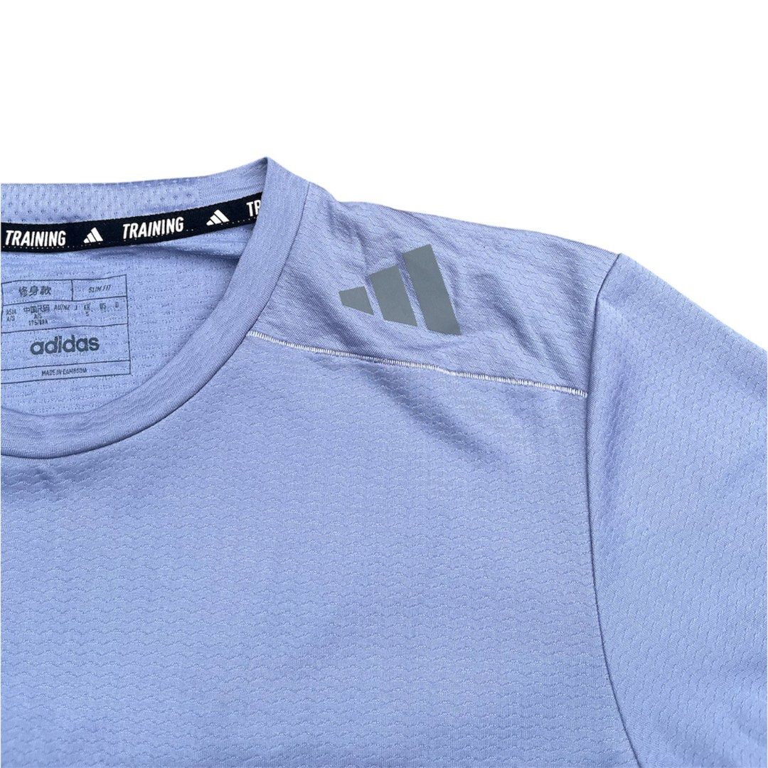 Adidas Designed 4 Training heat.rdy Training Tee (Category: Activewear) located in Cadiz. Submitted by balatik_outdoor7thrift (Listing ID 1467743254, Image 2). Description: Adidas Designed 4 Training Heat.Rdy Training Tee As New Condition Size Medium on Tag (Width-17.5), (Length-27.5) 9.8/10 Color Rate Issue/s:None 580 Negros Occidental📍 Shipping via J&T🚚.