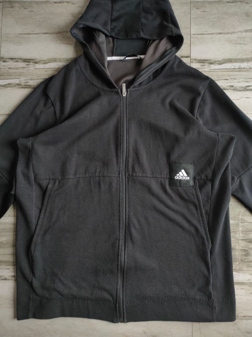 Adidas Hoodie Jacket - XXL (Category: Hoodies) located in Dasmarinas. Submitted by acesteve (Listing ID 1467749149, Image 3). Description: Size in inches: 27 width 33 length No issues or alterations Loc: Dasma Cavite MOP: Gcash.