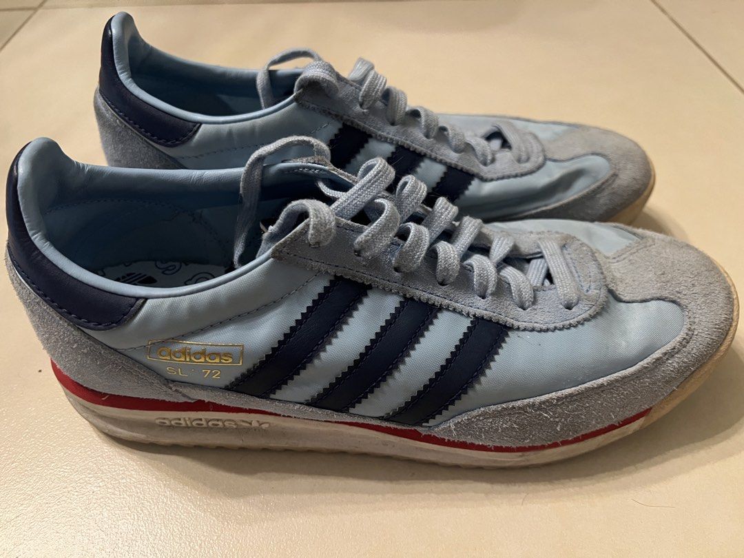 Adidas SL 72 size 8.5US (Category: Sneakers) located in San Juan City. Submitted by martin.byo (Listing ID 1467611093, Image 1). Description: Adidas sl72 (2024) Size 8.5US. Fits accurately Well-worn with care No box included. Grab, lalamove Meetup - rob mag, greenhills, gateway .