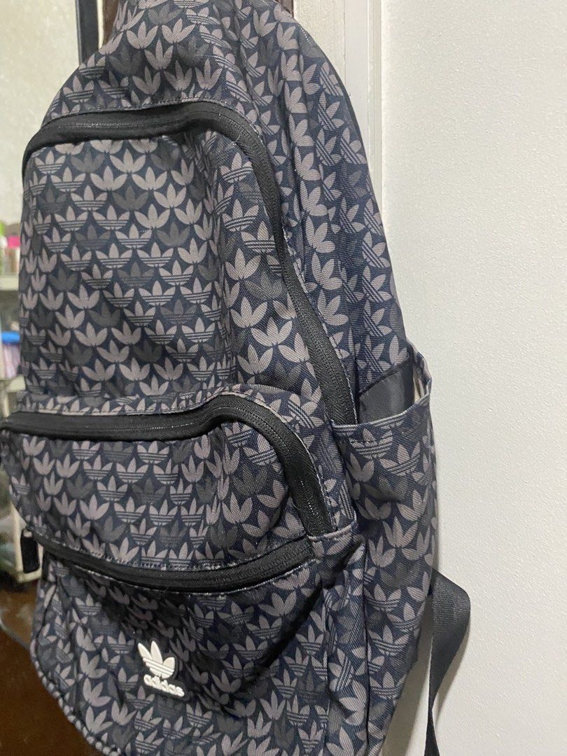 Adidas Trefoil Monogram Print Backpack (Category: Backpacks) located in Manila. Submitted by yash.dn (Listing ID 1467711513, Image 3). Description: gcash payment only LALAMOVE no damage rfs tanggal gamit orig price 2250.