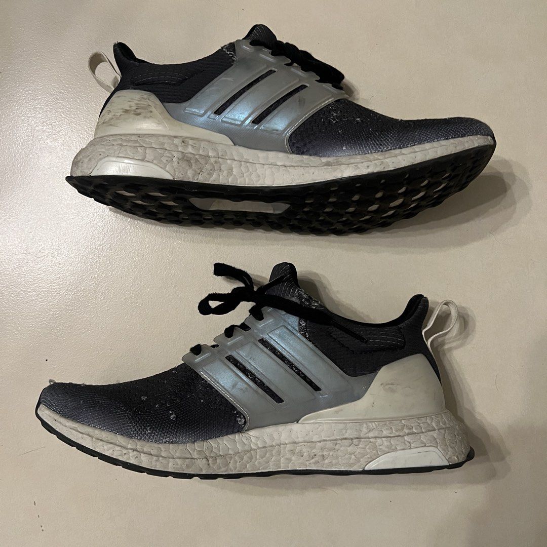 Adidas Ultra Boost 1.0 size 8.5US (Category: Sneakers) located in San Juan City. Submitted by martin.byo (Listing ID 1467611713, Image 2). Description: Adidas Ultra Boost 1.0 (2024) Size 8.5 US, fits slightly small. Condition - well-worn with care, slight knit pilling Meetup - Robinsons Magnolia, GH Mall, and Gateway Mall 2.