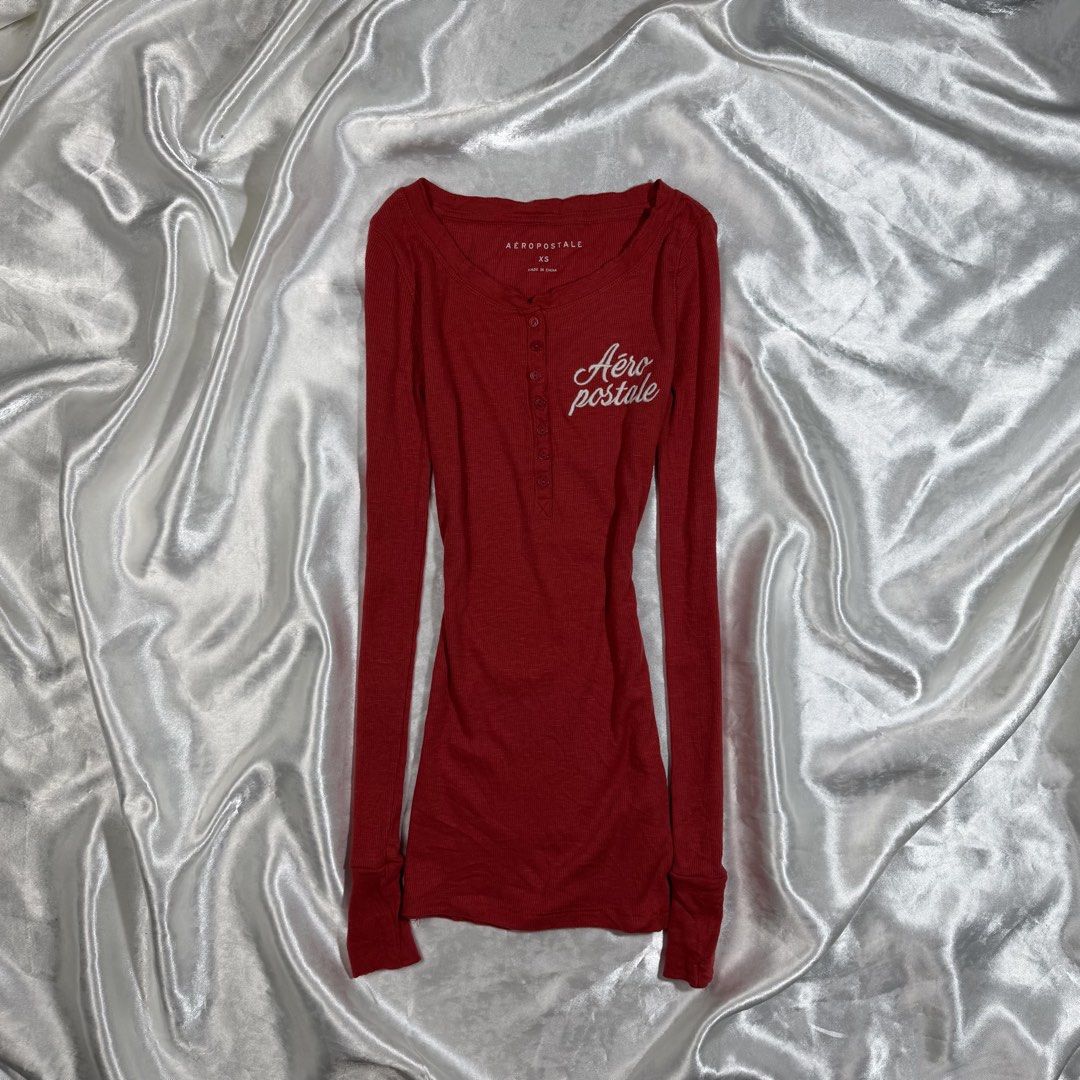Aeropostale buttons longsleeve (Category: Announcements) located in Bacolod City. Submitted by antizero.6100 (Listing ID 1467753473, Image 1). Description: Excellent condition No flaws Need wash Embroidered design Size Xs on tag Fitted Check each photo for details.