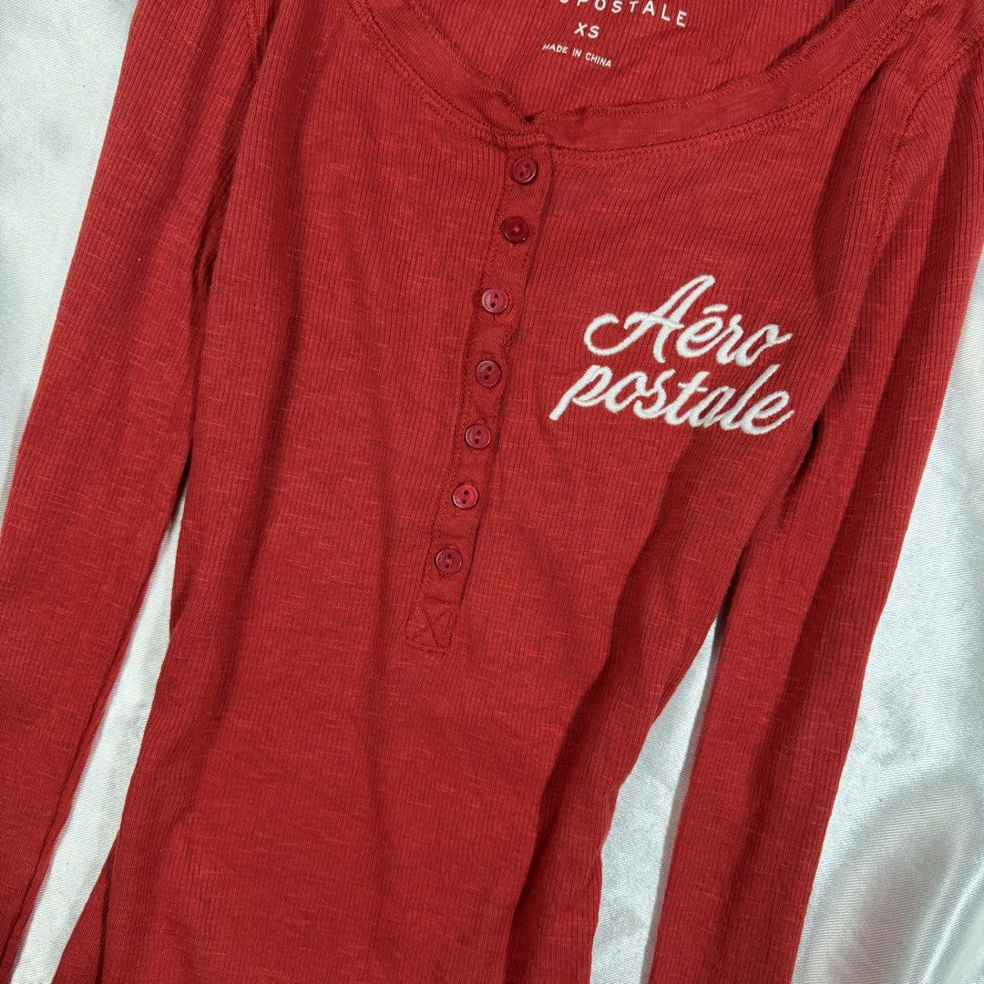 Aeropostale buttons longsleeve (Category: Announcements) located in Bacolod City. Submitted by antizero.6100 (Listing ID 1467753473, Image 3). Description: Excellent condition No flaws Need wash Embroidered design Size Xs on tag Fitted Check each photo for details.