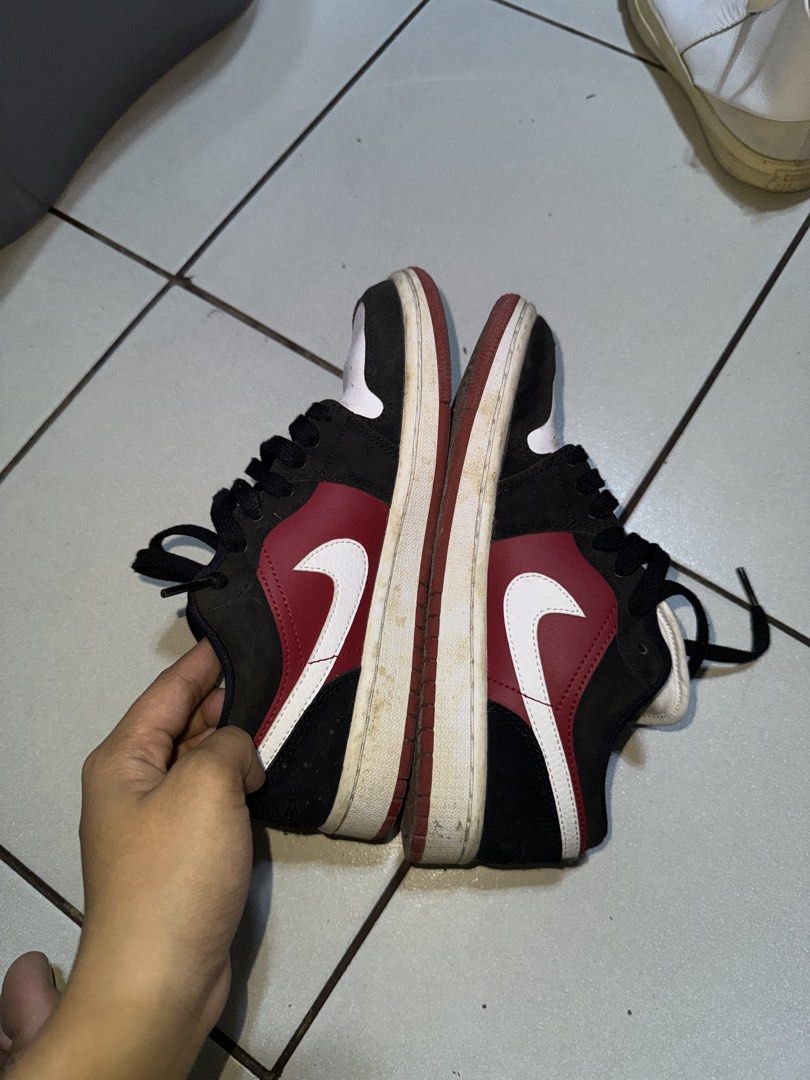 Air Jordan 1 Low Black Red White (Category: Sneakers) located in Quezon City. Submitted by angelncl__ (Listing ID 1467736837, Image 1). Description: PLEASE SEEE PRICES BELOW: J1 - 800 New Balance - 600 Converse Blue - 500 Birkenstock - 500 Airforce 1 - 800 Converse White - 600 .