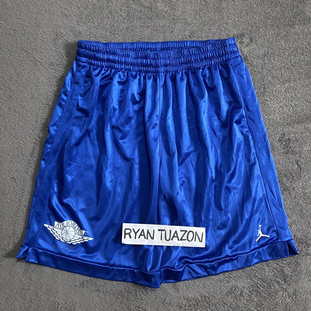 Air Jordan Shorts Blue (Category: Shorts) located in Lubao. Submitted by thriftlangph (Listing ID 1467611650, Image 2). Description: 🏷P799 Air Jordan Shiny Baller Shorts Blue 32 to 38W x 22L 13.5 leg opening 9.8/10 color rate Excellent Honest issue tirang old prints na hindi nabura.