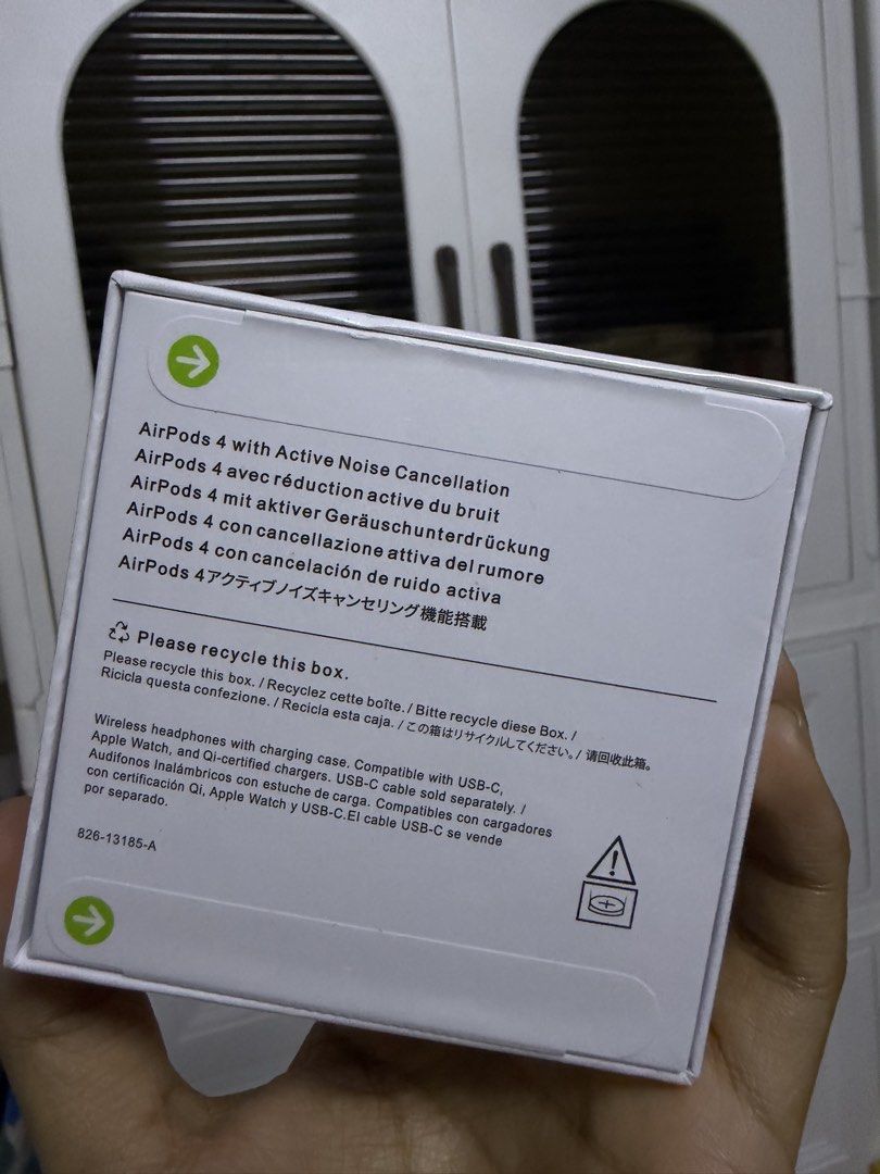 Airpods gen 4 (Category: Earphones) located in Manila. Submitted by frdhbrtdn10_03 (Listing ID 1467760439, Image 3). Description: Airpods gen 4 With Active Noise Cancellation Sealed .
