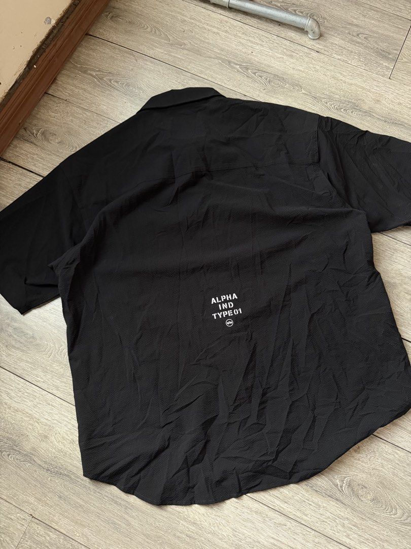 Alpha Industries Black Button Up Shirt Size XL (Category: Tshirts & Polo Shirts ) located in Legazpi City. Submitted by thefelicitythriftwear (Listing ID 1467661116, Image 3). Description: ALPHA INDUSTRIES XL on tag L31-32 W26 Excellent Condition Color Rate 9.9/10 No Issue ₱1,280 Disclaimer: This Item of clothing is not affiliated with any of the brands posted or mentioned in this account. All copyright and trademarks are reserved to the original